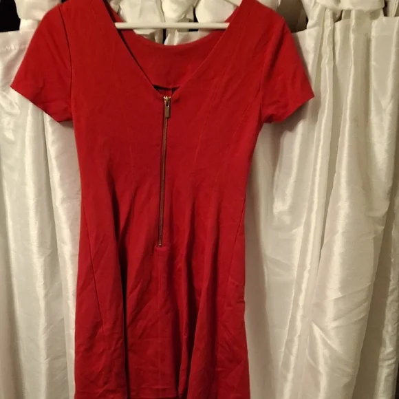 Banana Republic Vibrant Red Short Sleeve Dress 4P 🩵🩵🩵🩵 - Picture 7 of 11